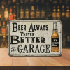 CIFbuy 8x12 Inch ( 20.3x30.5cm ) Vintage Rustic Aluminum Sign for Bar Pub Garage (TikTok, temu pick-up service)
