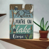 CIFbuy 8x12 Inch ( 20.3x30.5cm ) Vintage Rustic Aluminum Sign Farmhouse Fishing (TikTok, temu pick-up service)