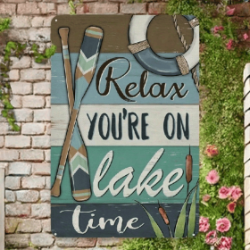 CIFbuy 8x12 Inch ( 20.3x30.5cm ) Vintage Rustic Aluminum Sign Farmhouse Fishing (TikTok, temu pick-up service)