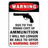 CIFbuy Vintage Metal Ammo Warning Sign Wall Decor for Home (TikTok, temu pick-up service)