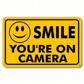 CIFbuy Security Camera Warning Sign Outdoor Indoor Business Use Waterproof Durable with POE Support (TikTok, temu pick-up service)