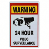 CIFbuy CCTV Surveillance No Trespassing Sign Functional Metal Wall Decor for Home(TikTok, temu pick-up service)