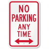 CIFbuy No Parking Sign Anytime Outdoor Use Essential for Traffic Areas Metal Material (TikTok, temu pick-up service)