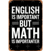 CIFbuy Vintage Metal Sign Humorous Math Decor TikTok, temu pick-up service
