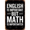 CIFbuy Vintage Metal Sign Humorous Math Decor TikTok, temu pick-up service