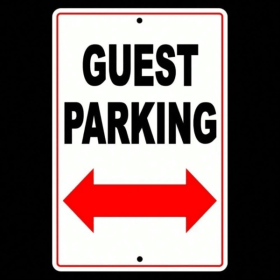 CIFbuy Weatherproof Sign Visitor Club Parking No Parking Allowed Post (TikTok, temu pick-up service)