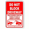 CIFbuy Weatherproof Towing Enforcement Sign for Commercial and Industrial Areas (TikTok, temu pick-up service)