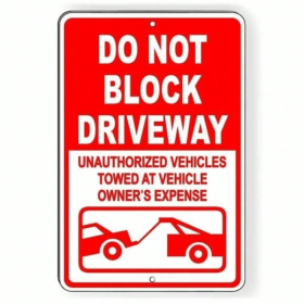 CIFbuy Weatherproof Towing Enforcement Sign for Commercial and Industrial Areas (TikTok, temu pick-up service)