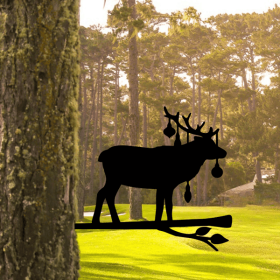 CIFbuy Whimsical iron Elk Sculpture for Garden and Patio Decor (TikTok, temu pick-up service)