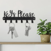 CIFbuy Sleek Single Hook Wall Key Holder Modern Black iron Key Organizer for Entryway Office Home (TikTok, temu pick-up service)