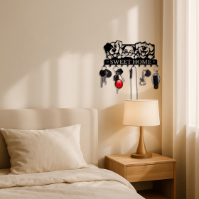 CIFbuy Gothic Wall Hooks Set Vintage Industrial Coat and Hat Rack Adjustable Organizer for Kitchen Bathroom Entryway Bedroom (TikTok