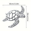 CIFbuy Hollow-Out Sea Turtle iron Wall Art Coastal Decor for Living Room Bedroom(TikTok, temu pick-up service)