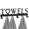 CIFbuy Gothic Black iron Wall Hooks Heavy Duty Wall Mounted Hangers for Bathroom Kitchen Entryway(TikTok, temu pick-up service)