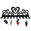 CIFbuyâ„¢ Vintage Heart 10-Hook Key Holder Rustproof Metal Wall Storage Hangers (TikTok, temu pick-up service)