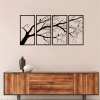 CIFbuy Modern Aluminum Dead Branch and Flying Bird Four-Piece Wall Art Minimalist Nature Theme Home Decor Holiday Gift(TikTok, temu pick-up service)