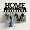 CIFbuy Black Wall Key Holder Storage Rack Hanger Hook for Keys and Hats (TikTok, temu pick-up service)