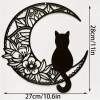 CIFbuy Bohemian Crescent Cat Wall Decor Pet Theme Home Decoration Christmas Holiday Gift (TikTok, temu pick-up service)