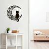 CIFbuy Bohemian Crescent Cat Wall Decor Pet Theme Home Decoration Christmas Holiday Gift (TikTok, temu pick-up service)