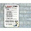 CIFbuy 8x12 Inch Funny Metal Wall Decor for Garage and Home(TikTok, temu pick-up service)