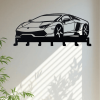 CIFbuyâ„¢ 7-Hook Black Metal Key Holder Wall Mounted Entryway Storage Decor (TikTok, temu pick-up service)