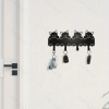 CIFbuyâ„¢ Black Cat Shape Wall Key Holder Decorative Entryway Storage Hooks (TikTok, temu pick-up service)
