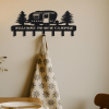 CIFbuy Rustic Pine Tree Wall Hooks Heavy Duty iron Coat Key Rack Entryway Organizer(TikTok, temu pick-up service)