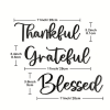 CIFbuy 3 Piece Thanksgiving Scripture Wall Art Set Inspirational Bible Verse Christian Home Decor Modern Housewarming Gift (TikTok