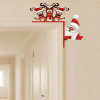 CIFbuy Waterproof Reindeer Christmas Door Decor Outdoor Indoor Holiday Home Decoration(TikTok, temu pick-up service)