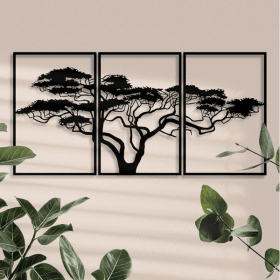 CIFbuy 3-Piece iron Tree of Life Wall Art Spiritual Decor for Living Room Bedroom Office(TikTok, temu pick-up service)