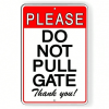 CIFbuy Vintage Style Magnetic Gate Decorative Sign with Warning Do Not Pull(TikTok, temu pick-up service)