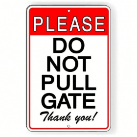 CIFbuy Vintage Style Magnetic Gate Decorative Sign with Warning Do Not Pull(TikTok, temu pick-up service)
