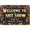 CIFbuy 8x12 Inch ( 20.3x30.5cm ) Vintage Aluminum Sign for Bar Cafe Pub (TikTok, temu pick-up service)