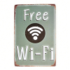 CIFbuy Free WiFi Metal Sign Business Outdoor Decor Hotel Street Sign (TikTok, temu pick-up service)