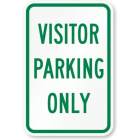 CIFbuy Visitor Parking Only Sign Weatherproof Metal Sign for Outdoor and Indoor Use(TikTok, temu pick-up service)