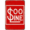 CIFbuy Soo Line Railroad Vintage Metal Sign For Train Room Model Railway Decor (TikTok, temu pick-up service)