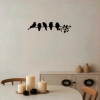 1PC Fashionable Metal Bird Wall Art - Bird on the Branch Wall Ornament. The Leaves with Birds Sculpture Wall Decor Is a Fashion - forward Metal Wall H
