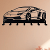 CIFbuyâ„¢ 7-Hook Black Metal Key Holder Wall Mounted Entryway Storage Decor (TikTok, temu pick-up service)
