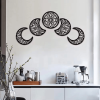 CIFbuy Five Piece Crescent Moon Wall Art iron Decor Set for Living Room Bedroom Bathroom Islamic Home(TikTok, temu pick-up service)
