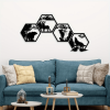 CIFbuy Hexagon Aluminum Forest Animal Wall Art Set Outdoor Home Decor Holiday Gift Various Sizes (TikTok, temu pick-up service)