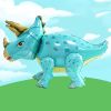 1Pc Blue Large 4D Walking Dinosaur Foil Balloons Birthday Party Decorations Kids Supplies Boy Toys Air Globos