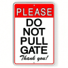 CIFbuy Vintage Style Magnetic Gate Decorative Sign with Warning Do Not Pull(TikTok, temu pick-up service)