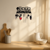 CIFbuy Gothic Wall Hooks Set Vintage Industrial Coat and Hat Rack Adjustable Organizer for Kitchen Bathroom Entryway Bedroom (TikTok