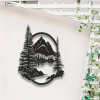 CIFbuy Vintage Tree of Life iron Wall Art for Outdoor and Indoor Large Forest Landscape Mural Modern Garden Patio Decor (TikTok, temu pick-up service)