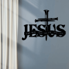 CIFbuy Aluminum Jesus Cross Scripture Wall Art Christian Home Decor Gift(TikTok, temu pick-up service)