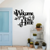 CIFbuy Aluminum Welcome Floral Wall Art Home Entryway Decor for Housewarming Gift (TikTok, temu pick-up service)