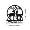 CIFbuy Gothic Deer Skull Wall Art Modern iron Animal Sculpture Waterproof Rustproof Home Decor Halloween Gift (TikTok, temu pick-up service)