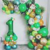 109pcs Jungle Animal Balloons Garland Arch Kit Jungle Safari Party Supplies Favors Kids Birthday Party Baby Shower Boy