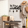 CIFbuy Vintage Cartoon Puppy Wall Decoration iron Waterproof Removable Pet Theme Home Accent(TikTok, temu pick-up service)