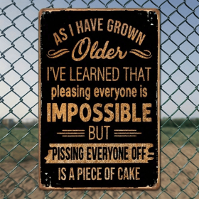 CIFbuy 8x12 Inch ( 20.3x30.5cm ) Vintage Rustic Aluminum Sign for Home Bar (TikTok, temu pick-up service) (title: default title)