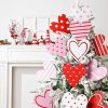 Halloween Decorations Indoor: 14pcs Large Spooky Skull Dark Red Rose Tree Picks